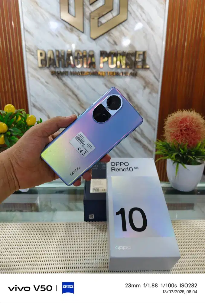 Oppo Reno 10 5G Ram 8+8Gb/ 256Gb Fullset Mulus Like New Original 100%