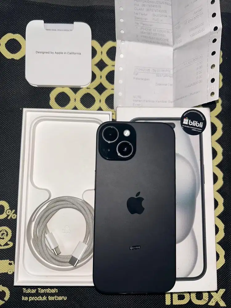 Iphone 15 128 black garansi on april 27