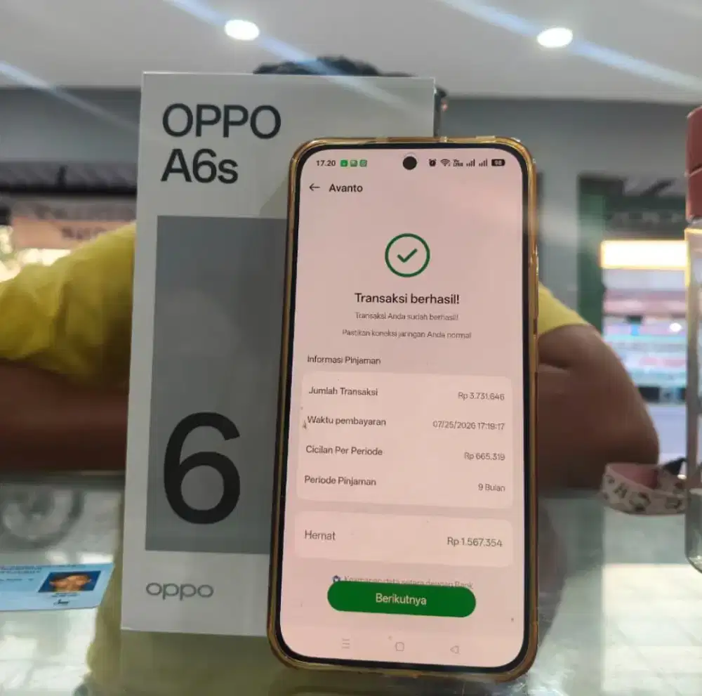 Oppo A6s new garansi resmi 8/256gb