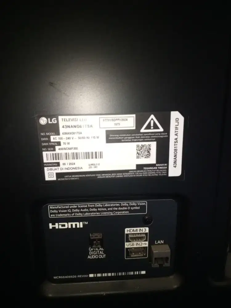 LG NAnoCell 43NANO81TSA