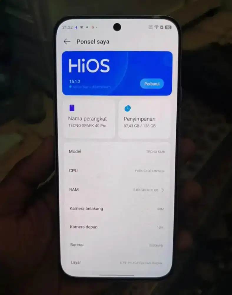 handphone tecno spark 40 pro