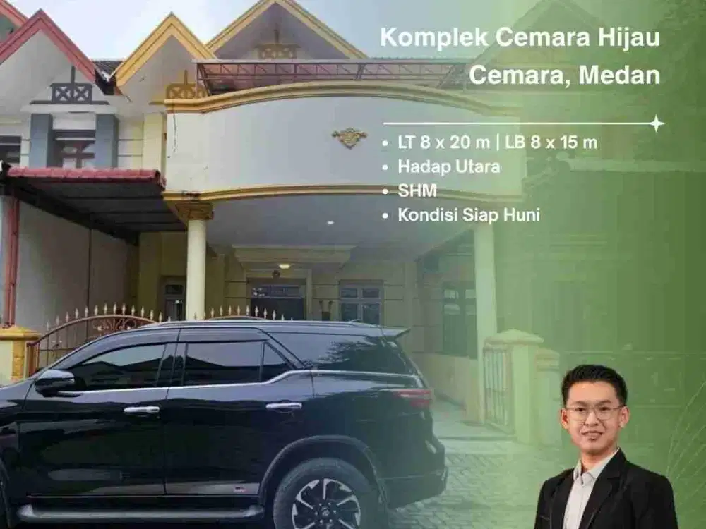 DIJUAL VILLA CANTIK DI KOMPLEK CEMARA HIJAU