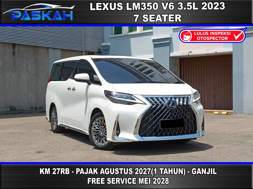 7 seater Lexus LM350 7 Seater 2023 Km=29k Ganjil Bunga=4% TAX= 1 TAHUN