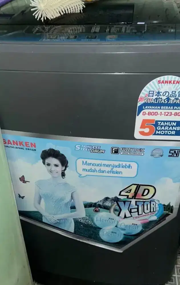 Mesin cuci Sanken pemakaian 1 tahun