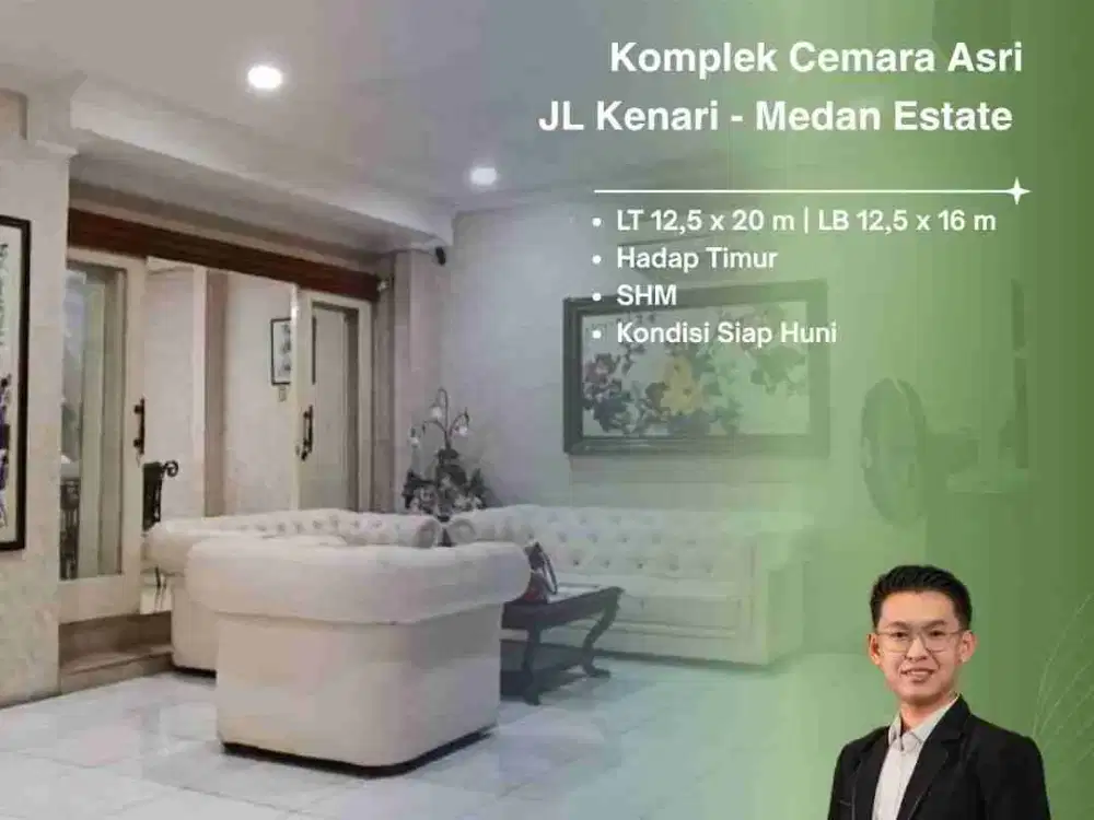DIJUAL VILLA CANTIK DAN TERAWAT FULL FURNISHED DI JL KENARI KOMPLEK CEMARA ASRI