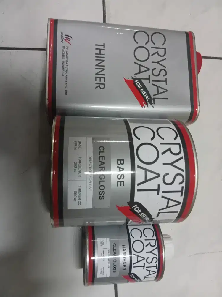 Cat Crystal Coat Metal Satu Set Baru