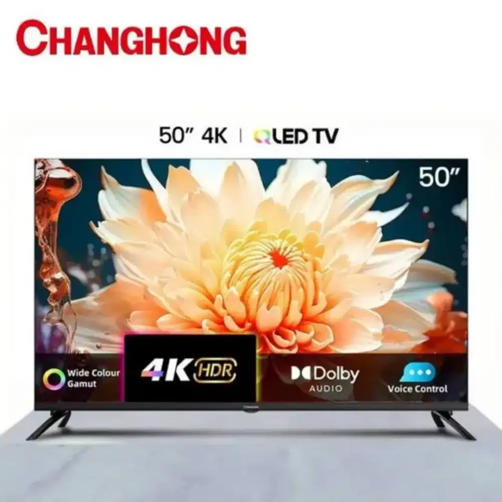 CHANGHONG QLED TV 4K 50 DBX-TV Google Play Netflix Youtube U50QCN1