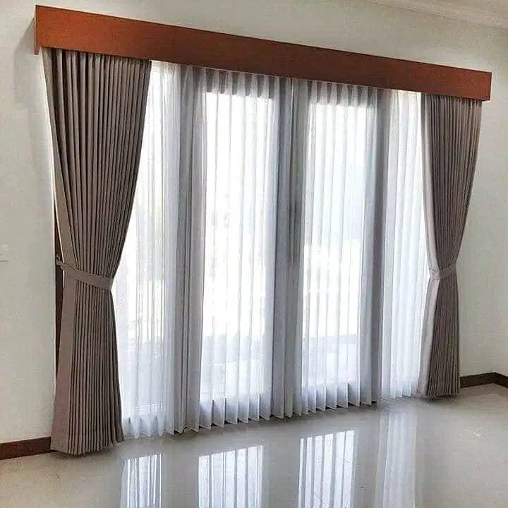 Gorden Jendela model terbaru hordeng blackout gorden vitrase hordeng