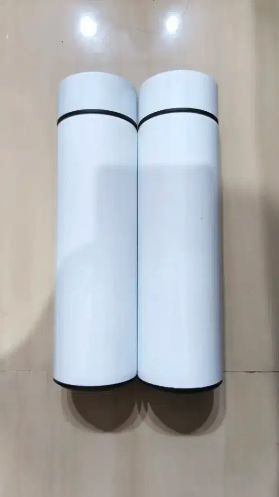 Paket 2 Termos/Tumbler Stainless Putih – Baru Tanpa Dus