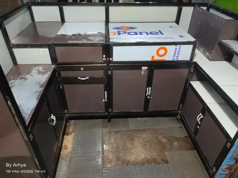 Gerobak Meja Alumunium