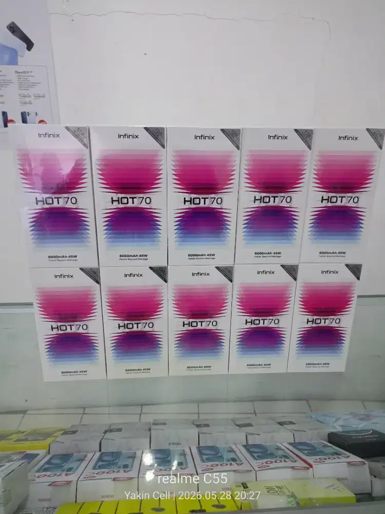 Infinix Hot 70 4+4/128 GB Helio G100 Camera 50 MP Garansi Resmi