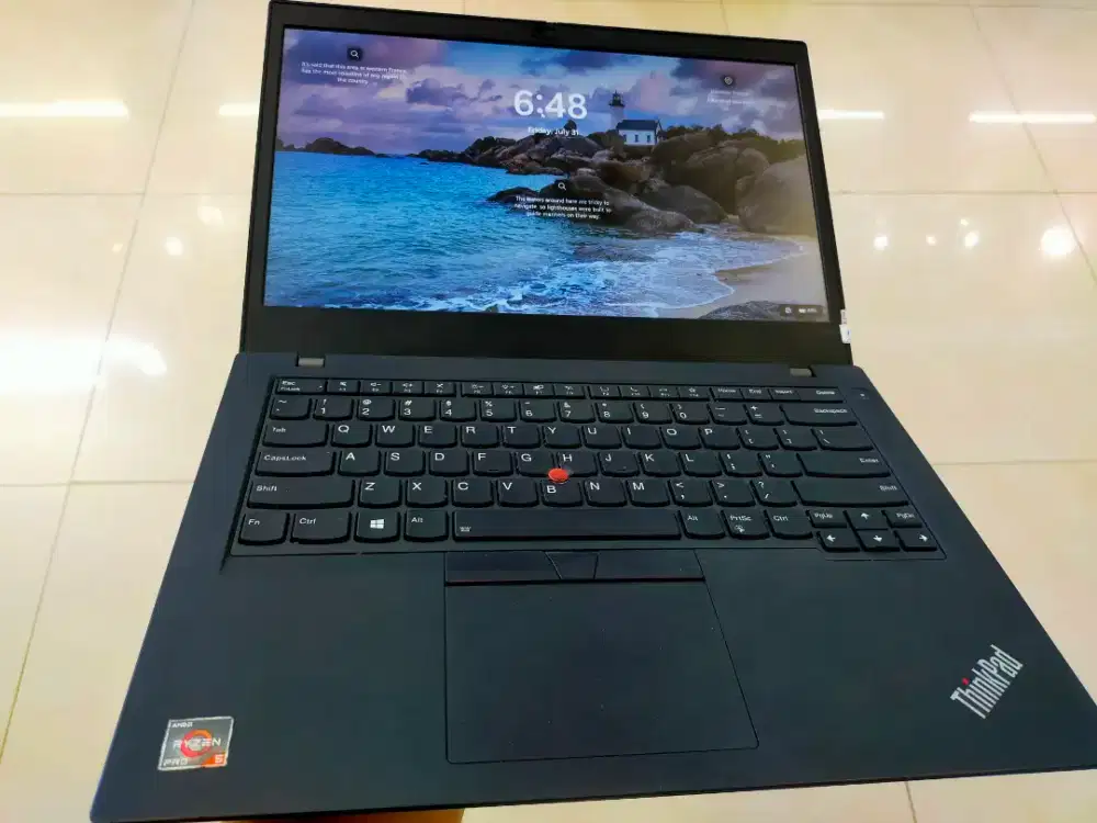 Dijual laptop Lenovo Thinkpad L14 AMD RYZEN 5 PRO ram 8GB DDR4 SSD256G