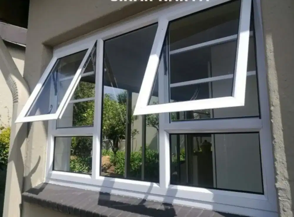 Pasang Pintu Kusen Jendela Aluminium Untuk Gedung Rumah Kantor Toko