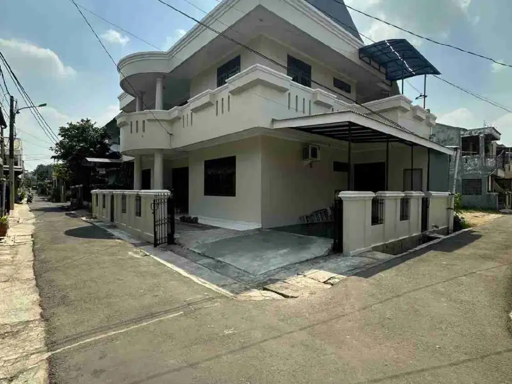 rumah 2 lantai hook di kav dki pondok kelapa duren sawit jakarta timur