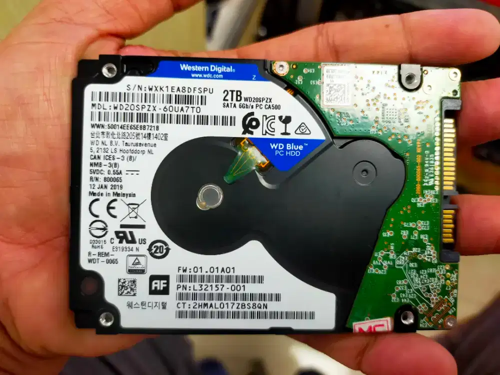 Dijual hardisk 2'5inch/Hardisk laptop kapasitas 2TB/2000GB siap pasang