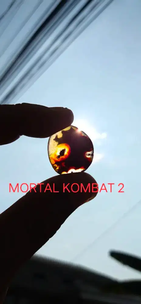 Batu Gambar MORTAL KOMBAT , RUSA , KUDA JINGKRAK Kristal Antique