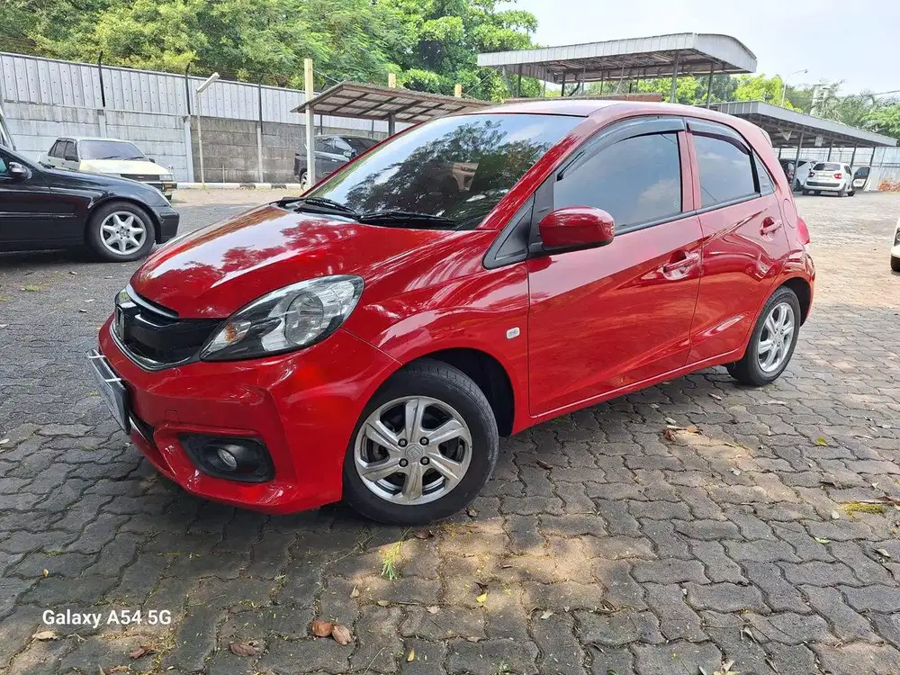 TDP 1 JUTA Honda Brio Satya 1.2 E Bensin-AT 2017 Merah CAFID