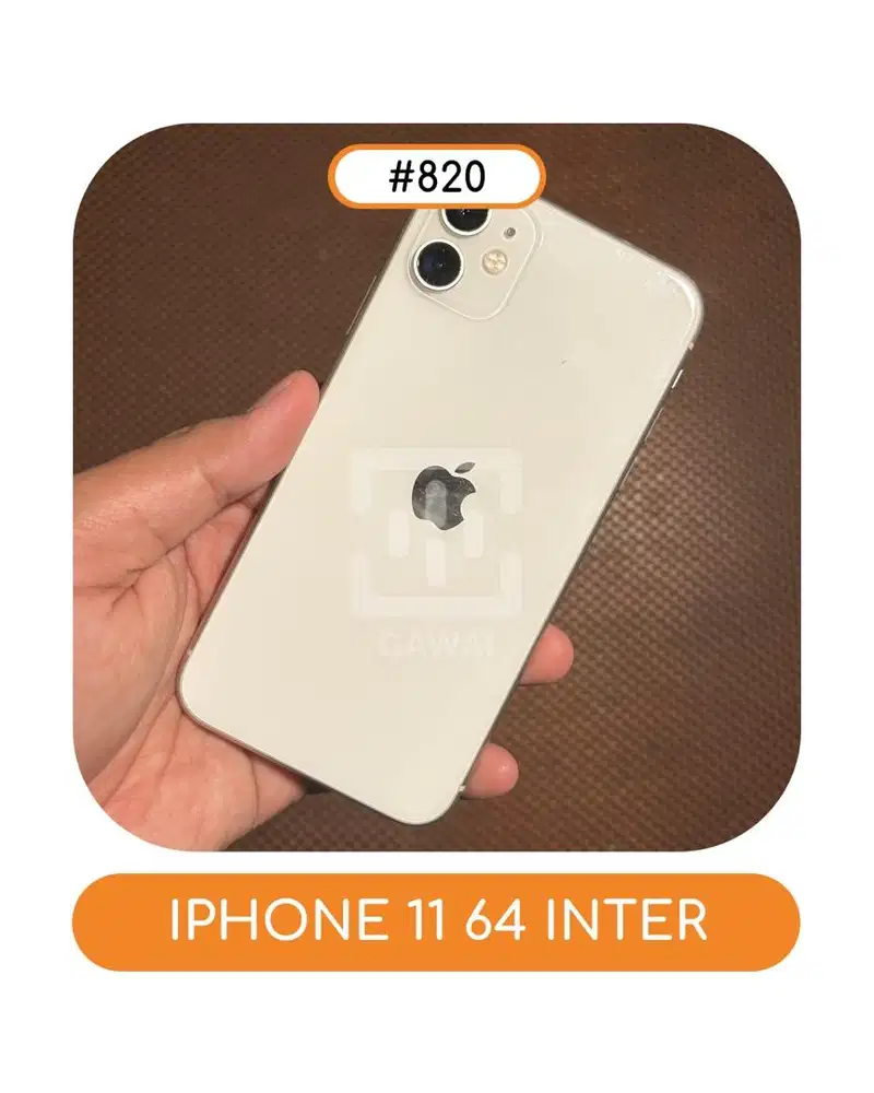 #820 Iphone 11 White 64 BH 71%