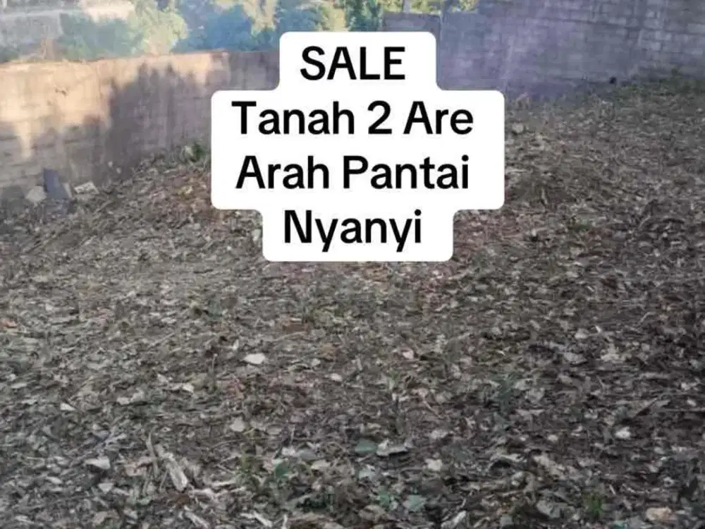 SALE Tanah 2 Are Arah Pantai Nyanyi