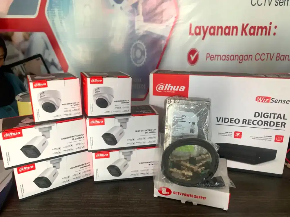 CCTV BERKUALITAS, GARANSI RESMI, SIAP PASANG