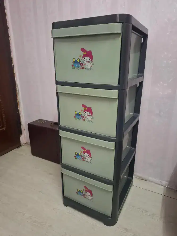 Box penyimpanan serbaguna 2 slot laci