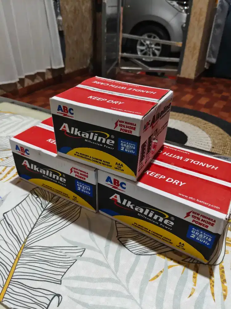 Batre alkaline isi 6 total 72pcs segel baru