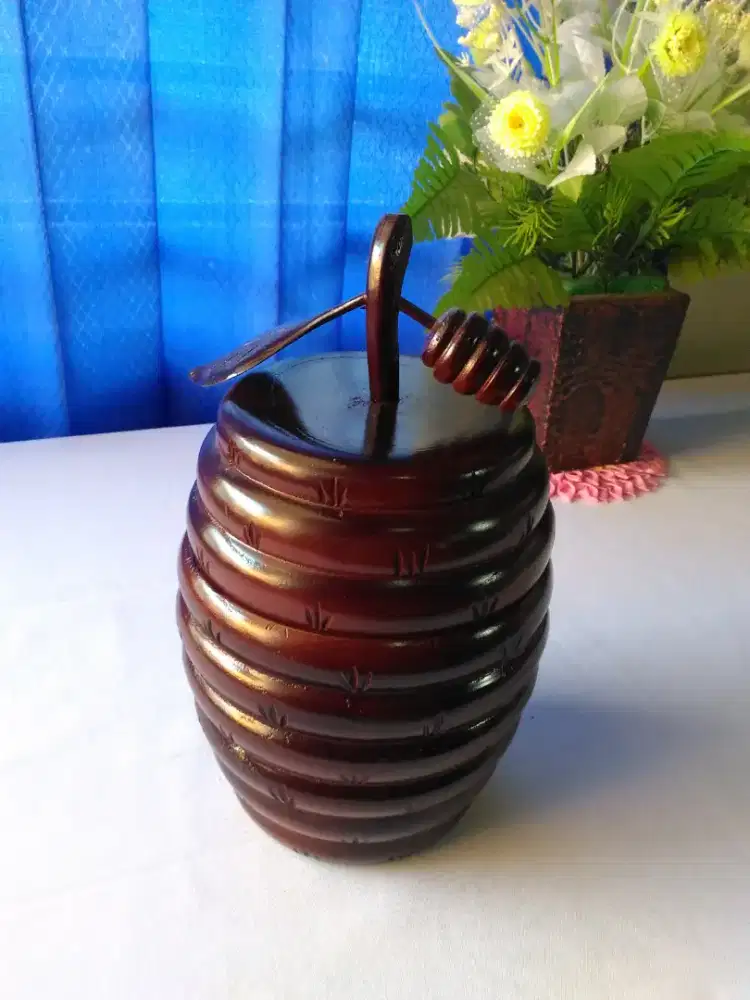 Toples model aneka buah dr kayu jati