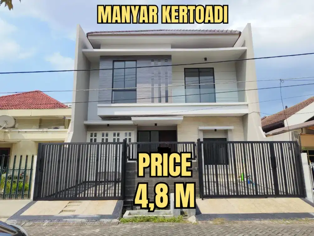 TURUN HARGA, BARU GRESS RUMAH MEWAH MANYAR KERTOADI DHARMAHUSADA KLAMPIS. SELANGKAH RAYA MERR, ITS, KERTAJAYA, Dsb