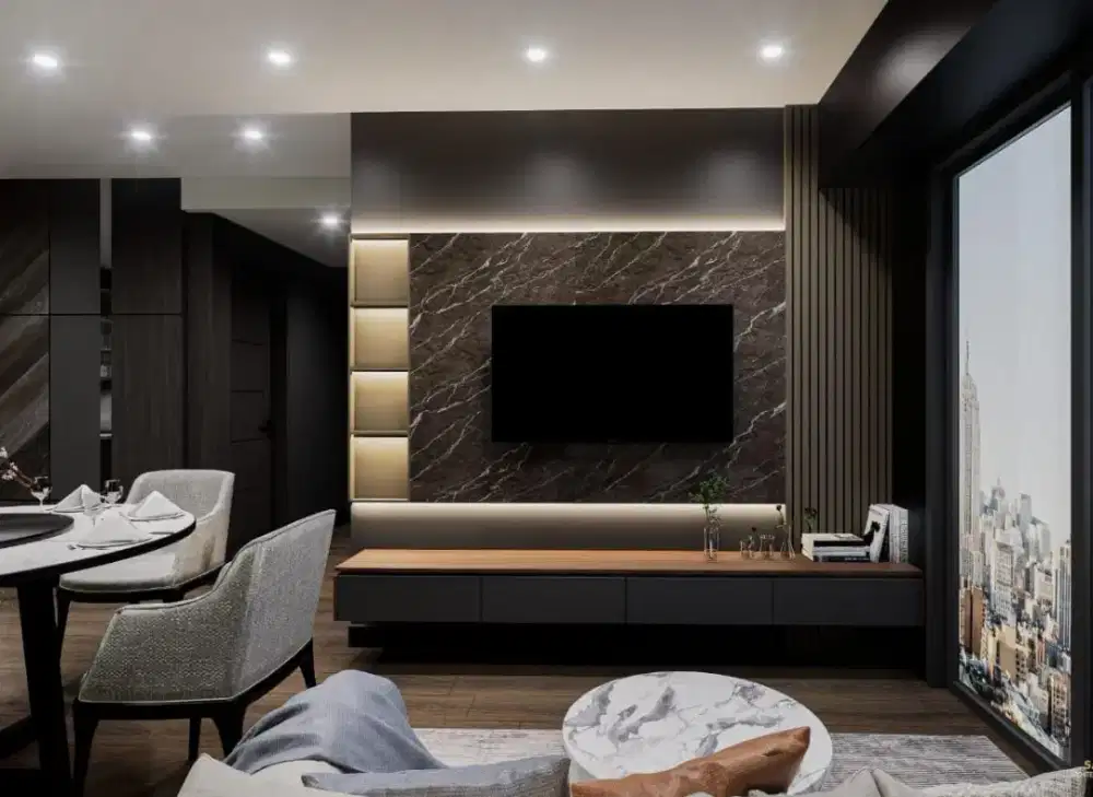 Backdrop tv minimalis