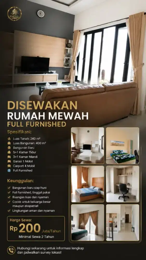 Rumah mewah disewakan Kedaton Homes Kawasan BSB SEMARANG