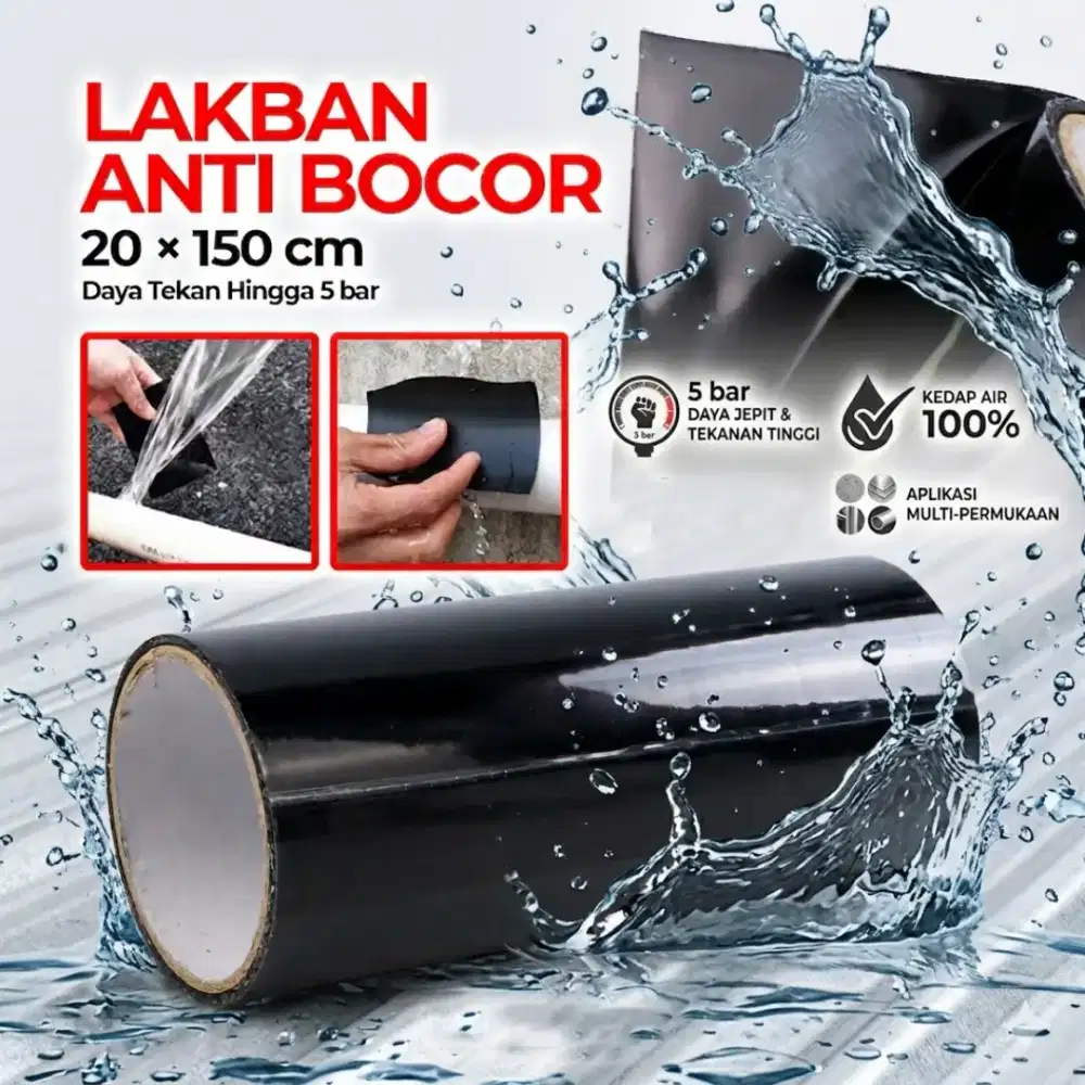 Lakban Anti Bocor Waterproof Super Strong Repair Tape 20x150cm