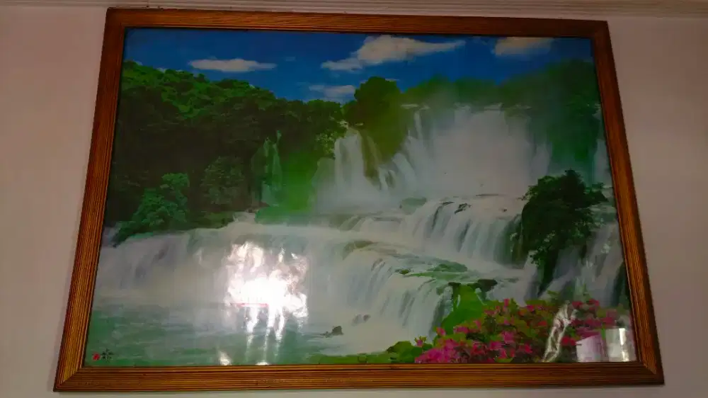 Lukisan Dinding Gambar Air Terjun