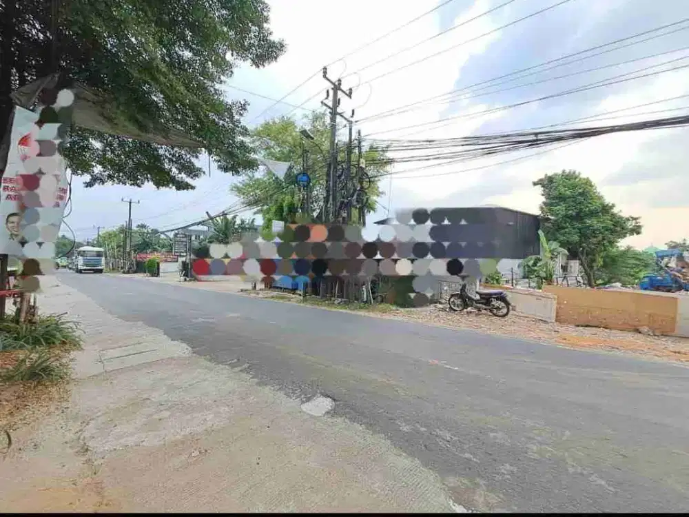 Disewakan tanah di pinggir jalan Jelupang Raya-Serpong Utara
