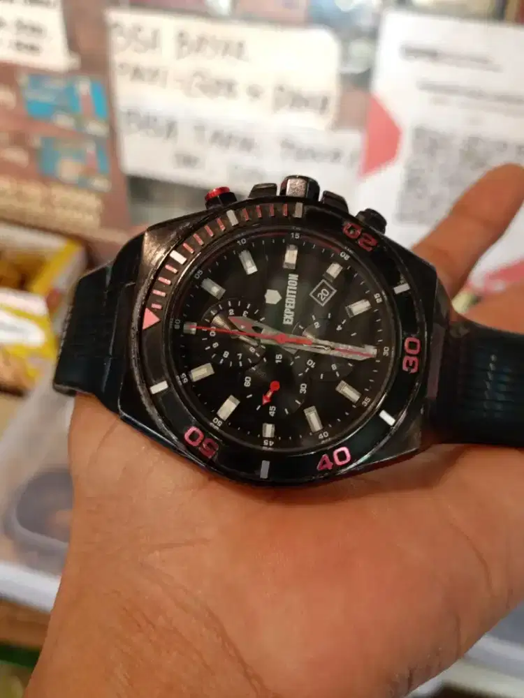 Jam Pria Expedition Chronograph Full Original
