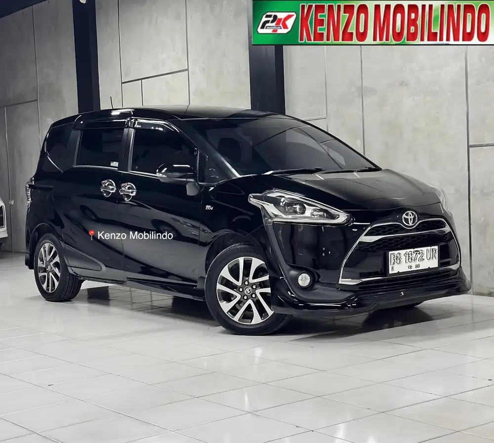 Sienta 1,5 Q AT 2016/2017 hitam,km 73rb super istimewah dp 20jt