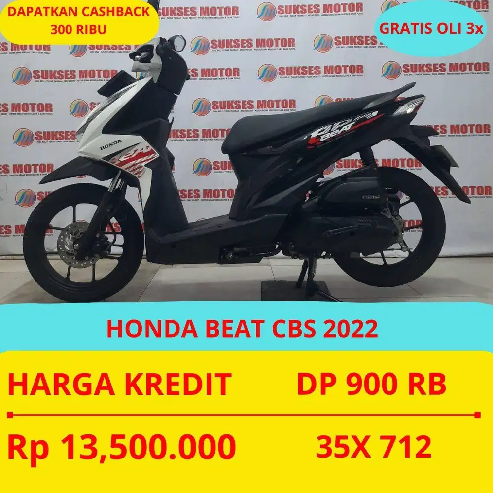HONDA BEAT CBS 2022 DP MURAH 900 RIBU GUYSS