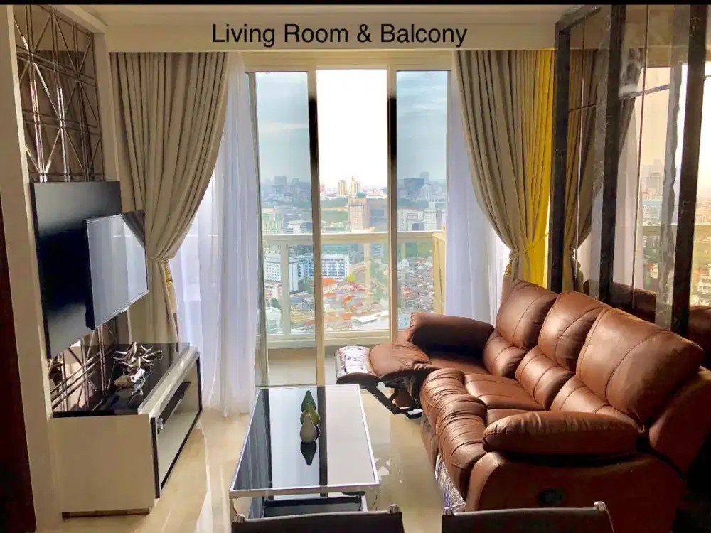 Menteng Park Residence Penthouse Sudah Furnished View ke Monas