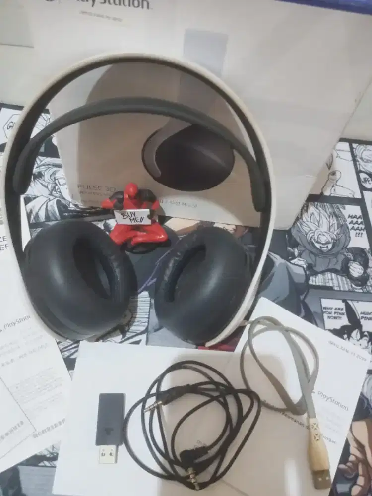 Jual pulse 3d ps5 headset wirelesss fullset bekas