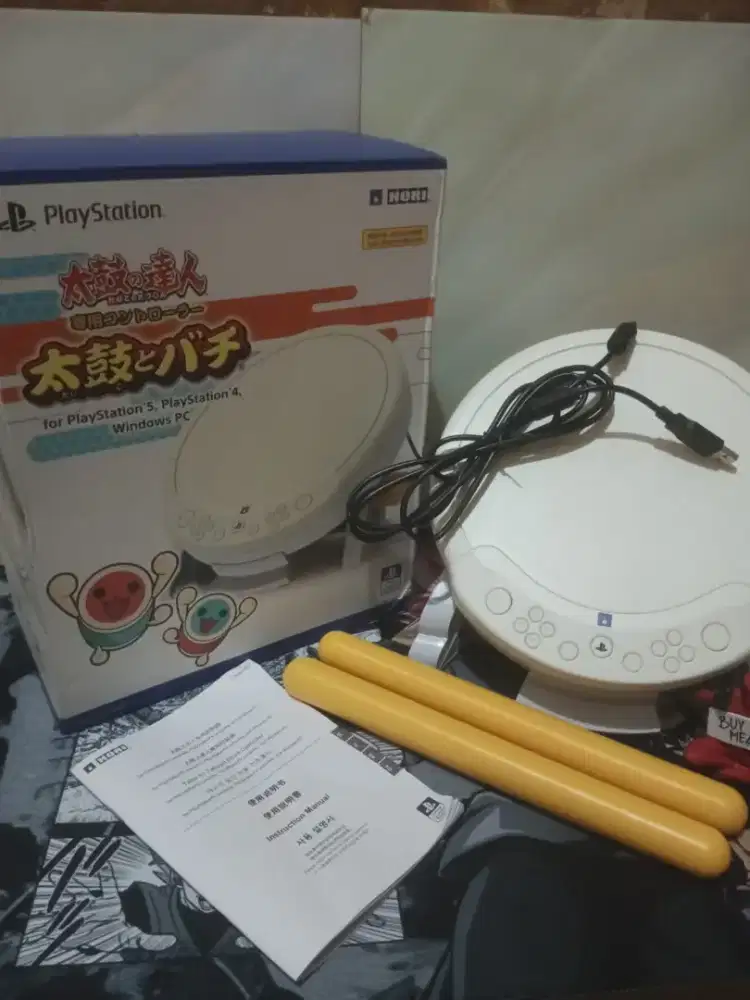 Jual taiko drum hori PS5 fullset bekas