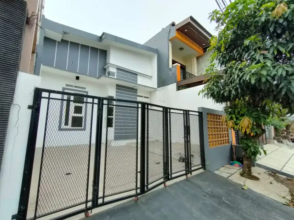 DIJUAL RUMAH MINIMALIS MEZZANINE DI PERUIMAHAN GRAHA HARAPAN BUMYAGARA, MUSTIKAJAYA