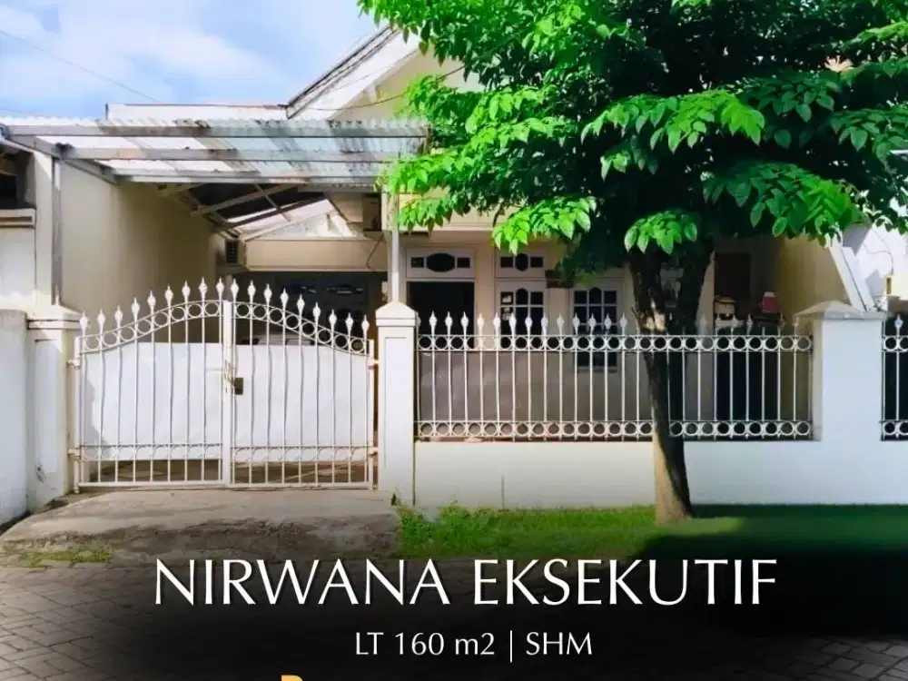 Jual rumah hitung tanah di Nirwana Eksekutif