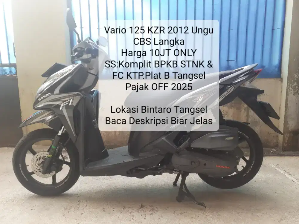 Honda Vario 125 KZR Ungu CBS