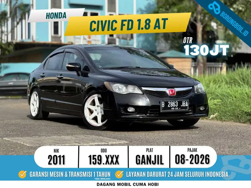 Civic Fd 1.8 At 2011 Hitam