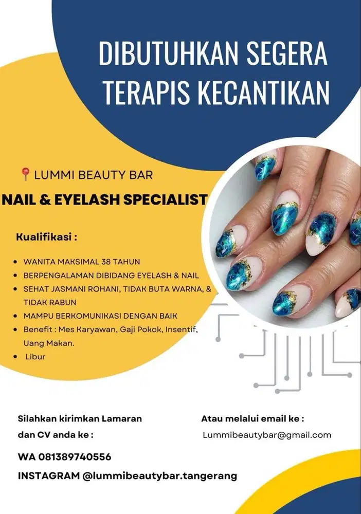 Dibutuhkan segera yg berpengalaman !