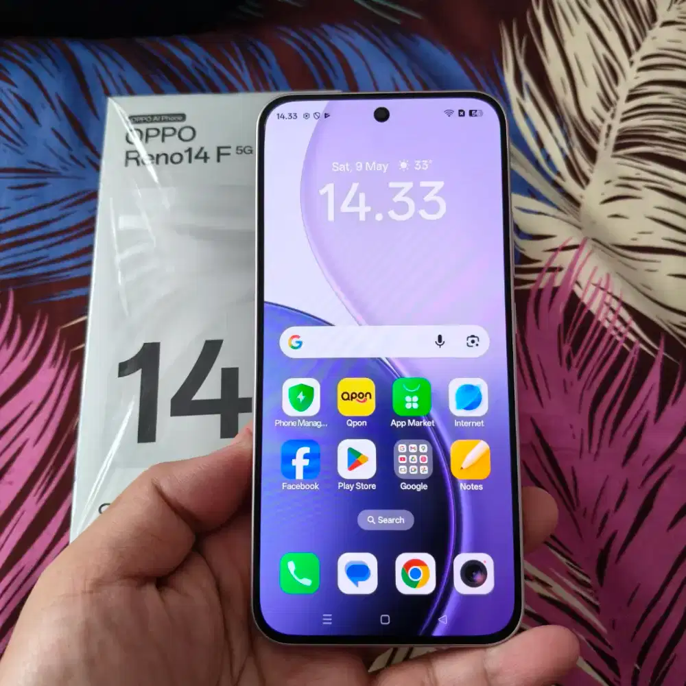 Jual OPPO Reno 14F 5G Glossy Pink 8/256 fullset mulus no minus