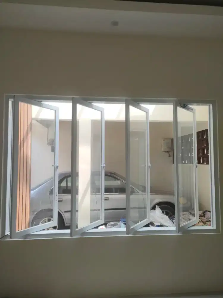 Kusen pintu aluminium partisi aluminium kaca
