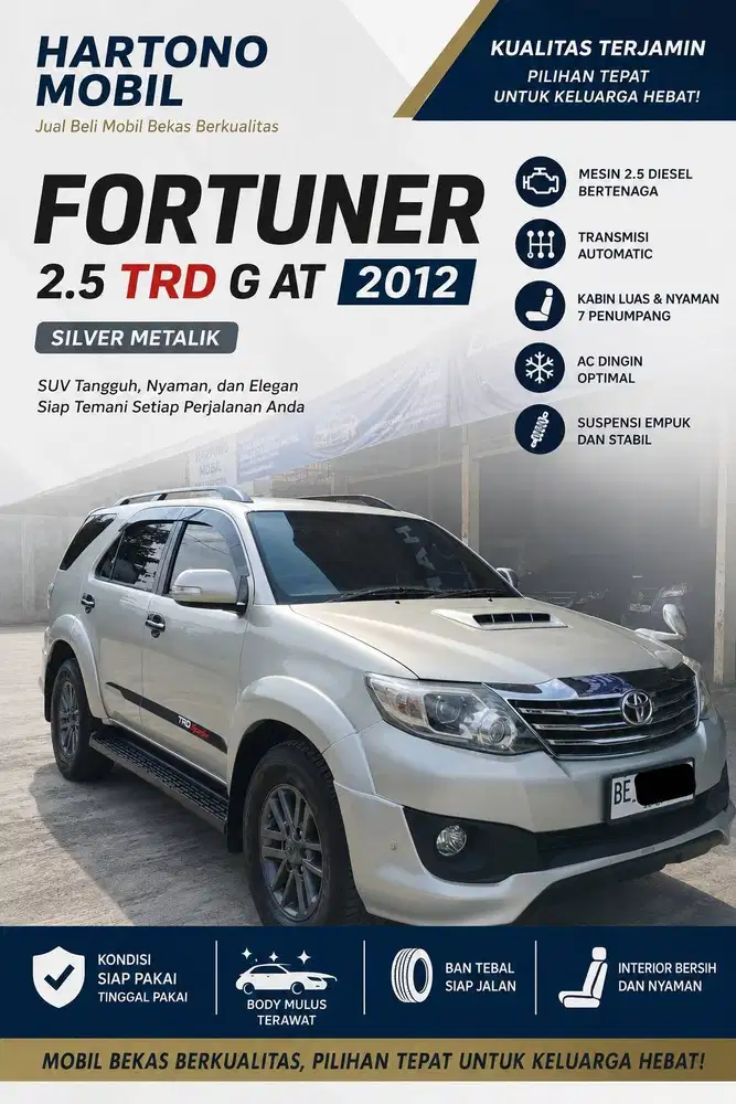 FORTUNER 2.5 TRD G AT 2012