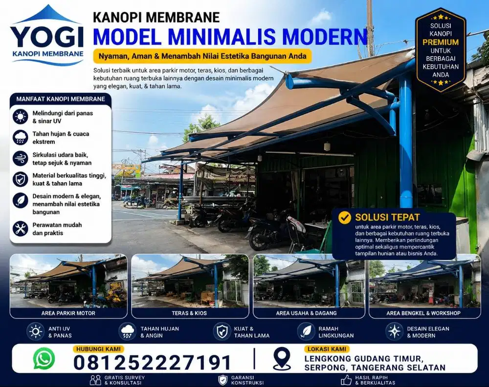Ahli Pasang Kanopi Membrane untuk Rumah, Masjid & Sekolah