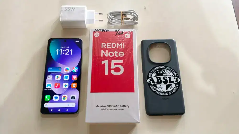 Redmi note 15 8/128 fullset ori mulus