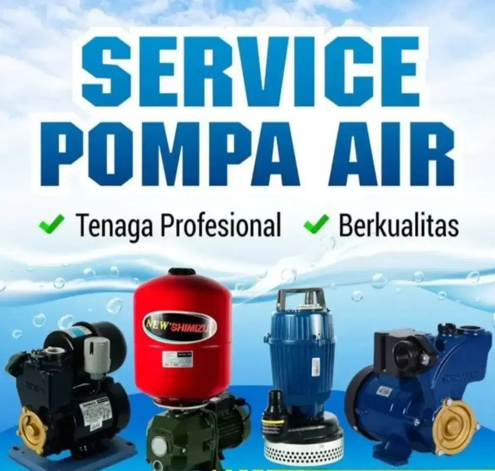 servis pompa air, servis kulkas, servis mesin cuci